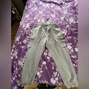 Gray Nike cargo sweats